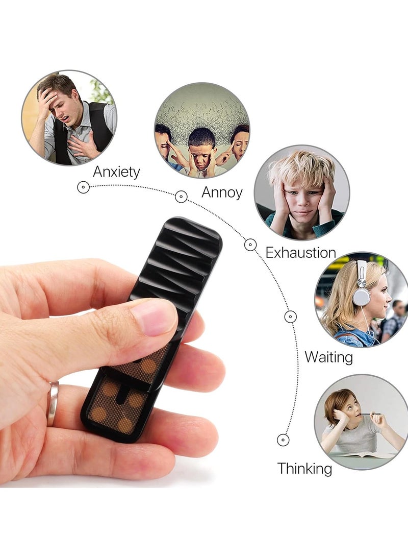 عام "دوّامة مضغطة للكبار (فتجيت سبينر) معدنية 3 طبقات - أداة دوارة بالأصابع لتخفيف التوتر وزيادة التركيز، أداة مكتبية هدية بتصميم موجي." - Image 3