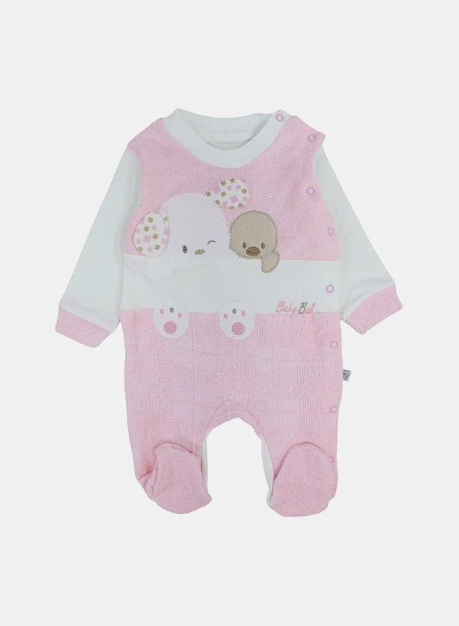 Unisex Baby Cotton Baby Bodysuit – Dog & Duck Design - Image 1
