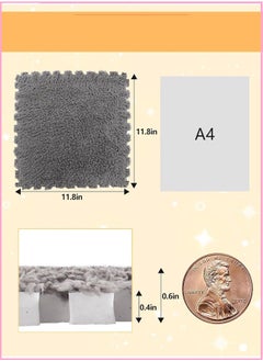 HQ-GAMING Kids Rug Kids Play Mat Interlocking Puzzle Foam Floor Mats for Toddlers Kids Puzzle Mats for Floor for Children Kids Room Home Parlor Bedroom (Grey) 5/10/15/20/24/36/48/50/100pcs  - Image 3