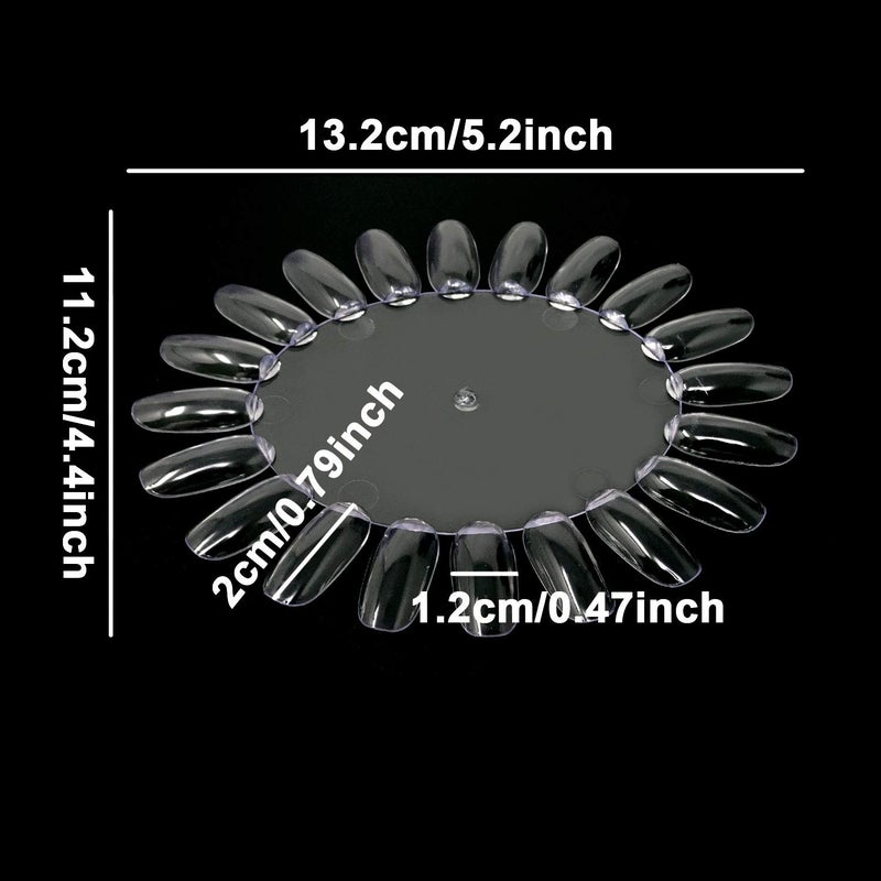 HONBAY Honbay 20PCS Plastic 20 Tips False Nail Swatches Wheels Nail Art Color Polish Display Wheel for Manicure - Image 2