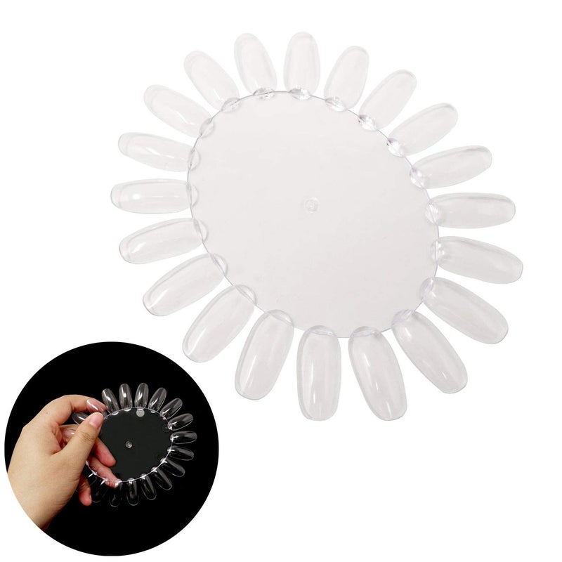 HONBAY Honbay 20PCS Plastic 20 Tips False Nail Swatches Wheels Nail Art Color Polish Display Wheel for Manicure - Image 5