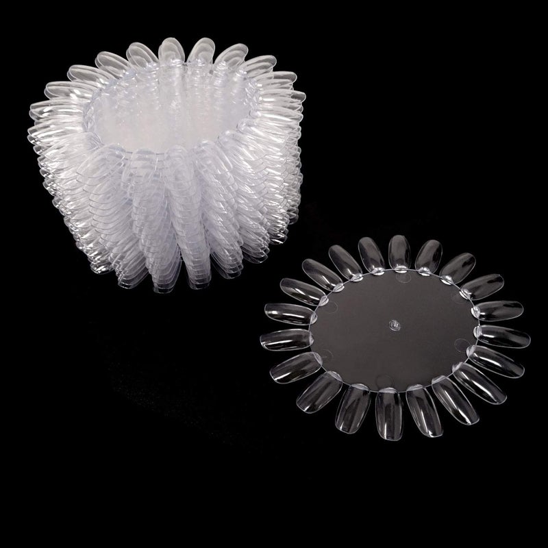 HONBAY Honbay 20PCS Plastic 20 Tips False Nail Swatches Wheels Nail Art Color Polish Display Wheel for Manicure - Image 1