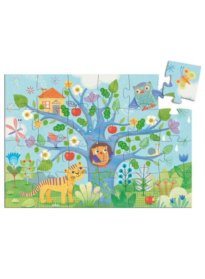 DJECO Hello Owl Silhouette Puzzle - 24Pcs