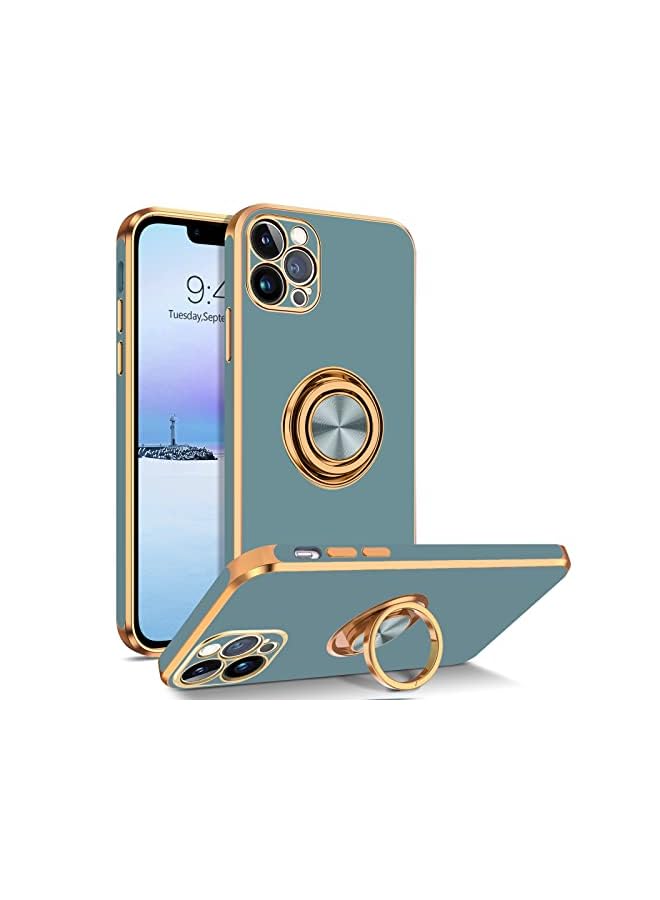 BENTOBEN iPhone 13 Pro Max Case with 360° Ring Holder, Slim Fit Shockproof Kickstand Magnetic Car Mount Supported Non-Slip Protective Women Men Girls Boys Case Cover for iPhone 13 Pro Max 6.7", Gray - Image 2