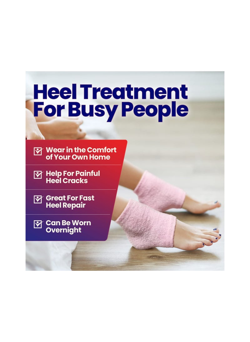 SYOSI Footcare Treatment Socks Moisturizing Socks Cracked Heel Repair Dry Heels Treatment for Rough Feet Moisturizer Silicone Gel Lined Dry Cracked Feet Heel Socks - Image 5