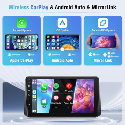 Naifay Car Stereo for Dodge Grand Caravan 2011-2020 Chrysler Town & Country 2011-2016 Grand Voyager 2011-2015, 9inch Touch Screen for Dodge Caravan Radio with CarPlay Android Auto BT GPS WiFi SWC - Image 3