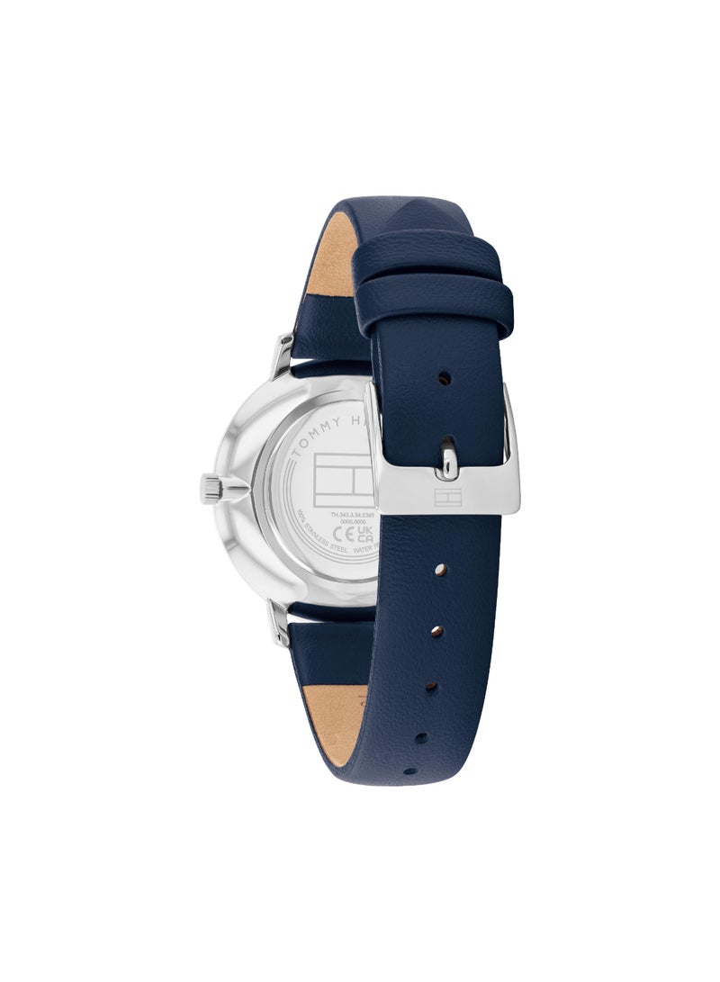 TOMMY HILFIGER ساعة يد نسائية دائرية بتصميم أنالوج بحالة بحرية - 1782764 - Image 3