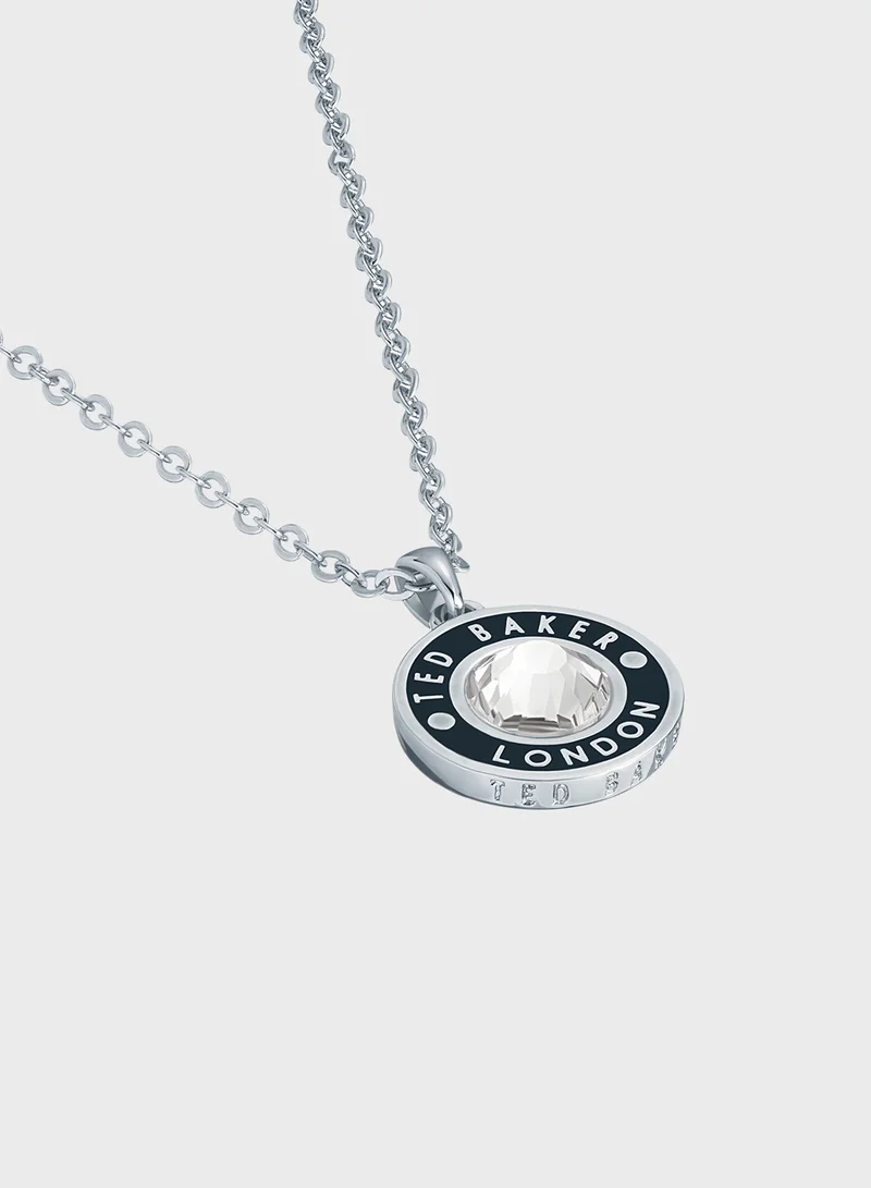 Ted Baker Chain Detail Drop  Long Necklace