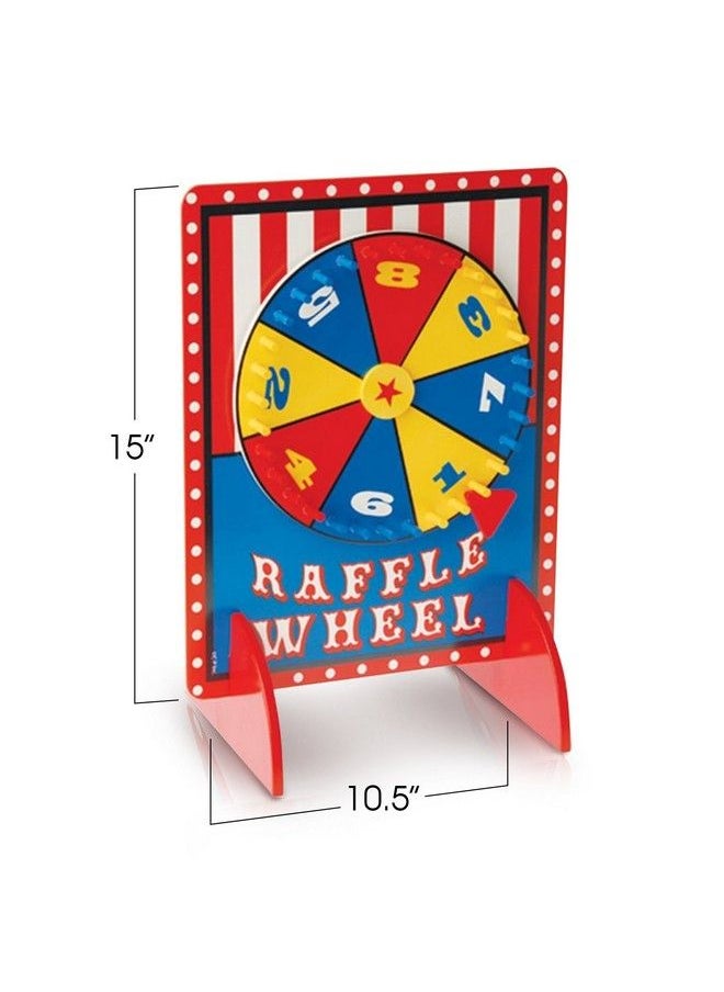 Gamie - Tabletop Spinning Raffle Wheel With Stand By Gamie Premium Quality Wood Spinning Carnival Wheel Tabletop Prize Spinner Wheels For Boys And Girls Kids’ Parties Classroom And More - Image 1