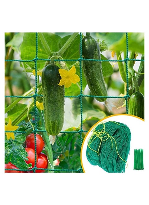 Garden Trellis, for Climbing Plants Outdoor, 1.8x2.7m Trellis Netting Cucumber, Tomato, Plant Net with 10x10 Inch Mesh as Vegetable Grape, Bean, Growing Pea
