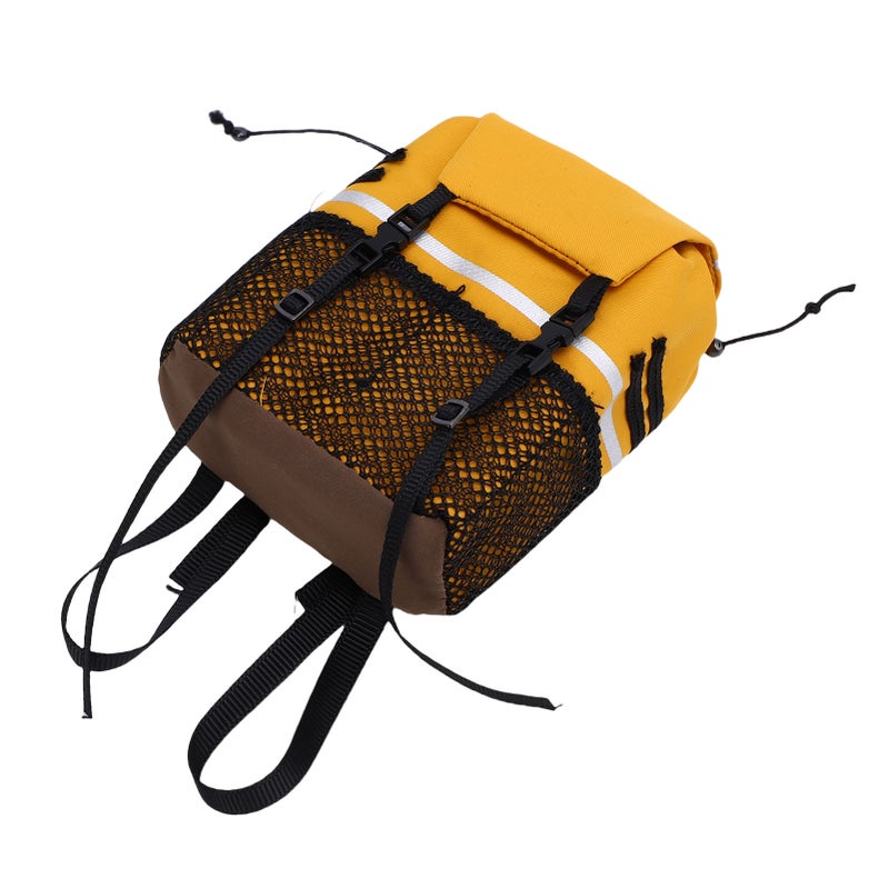 RC Simulation Backpack Fit for SCX10 1/8 1/10 RC Crawler Car Oxford Cloth RC Simulation Luggage Bag Decoration Yellow - Image 4