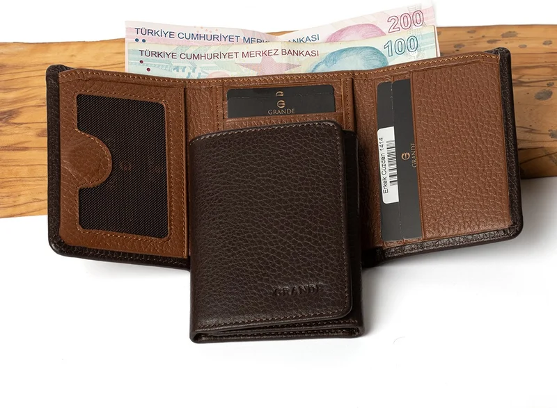 Grande 1414 Genuine Leather Magnetic Men's Wallet