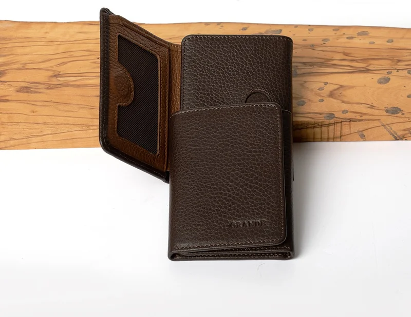Grande 1414 Genuine Leather Magnetic Men's Wallet