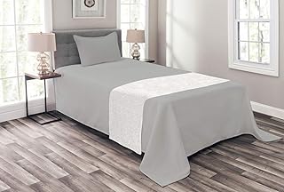 Ambesonne Ambesonne Ivory Bed Runner, Medieval Victorian Petals Baroque Soft Toned Blooms Swirls Flourish Spring Pattern,  - Image 1