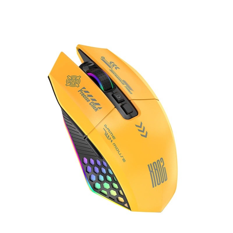 RGB Gaming Mouse: 3 Mode Connectivity, 800-12000 DPI, Immersive RGB Lights - Ergonomic Comfortable Grip, 500mAh Long Battery Life for Home Office, FPS and MMO Games - Image 3