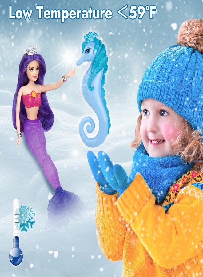 BETTINA Magical Color Changing Mermaid Doll, Princess Mermaid Toy with Seahorse & Dolls Accessories - Vibrant Purple Hair and Transforming Tail, Mermaid Gifts Toys for Girls Aged 3-7 - Image 5