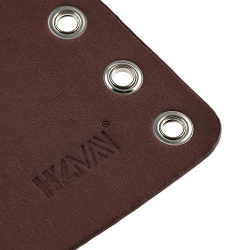 HZMAN 1 Pack Unisex Faux Back Leather Gauntlet Wristband Wide Bracer Arm Armor Cuff (Brown 1Pcs) - Image 5
