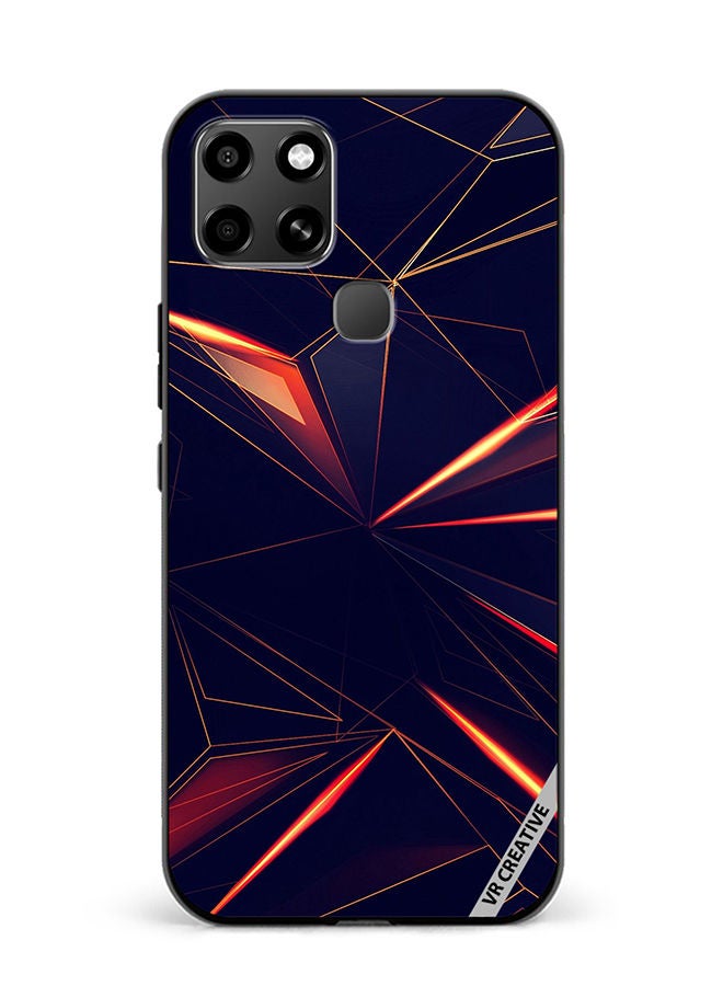 VR CREATIVE Protective Case Cover For Infinix Smart 6 Geometrical Design Multicolour - Image 1