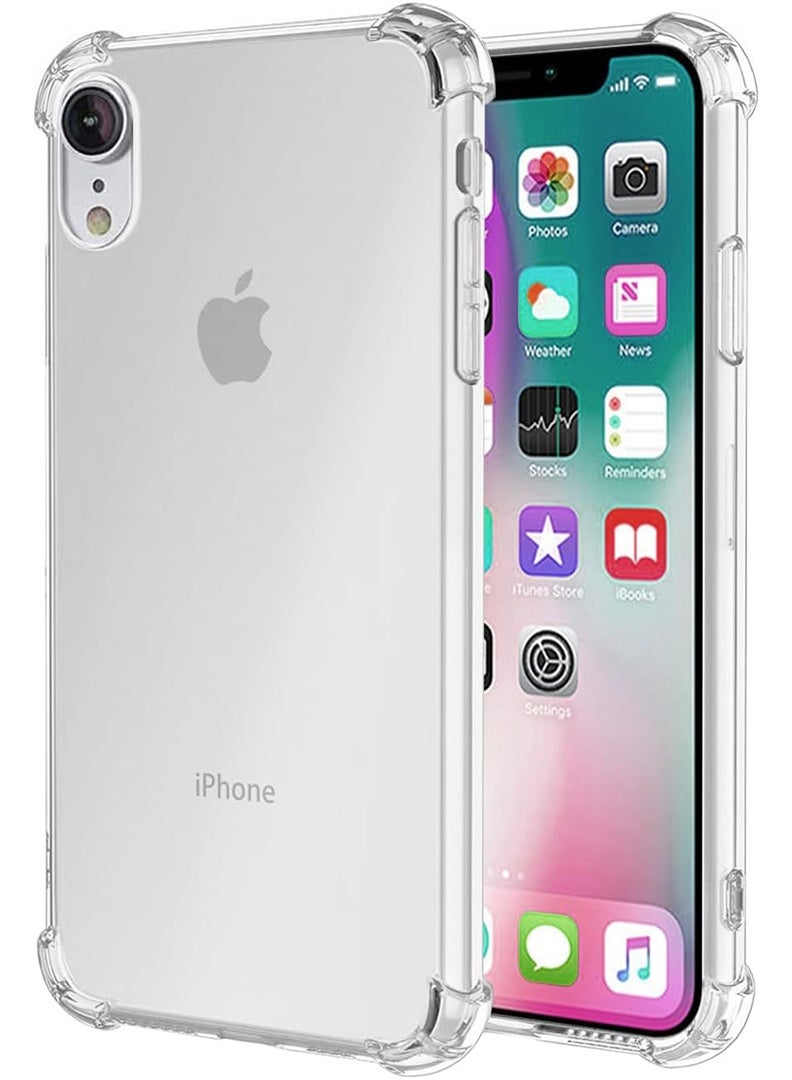 Case Up Apple iPhone XR Clear Case, Shock-Absorption TPU Cell Phone Cover with Reinforced Corners, Soft Flexible & Crystal Clear Protective Bumper Case - Image 1