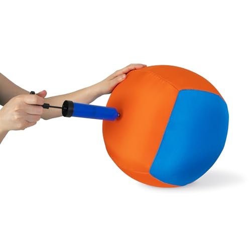 Chuckit! Big Air Fetch Ball Dog Toy (14 Inch) Herding Instincts Dog Toy, for Interactive, Non-Chewing Activities, for All Breeds, Inflating Pump Included - Image 3