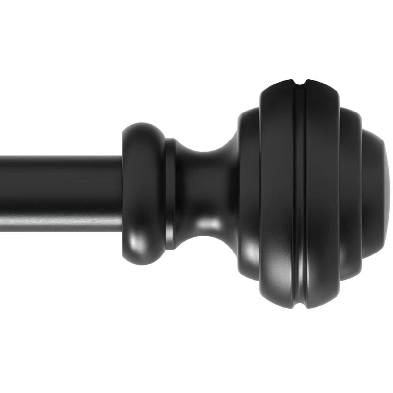 Curtain Rods for Windows 4884 inch34 inch Heavy Duty Adjustable Decorative Curtain Rod with Modern FinialsWindow Rods for Bedroom Living RoomPatio and Kitchen1