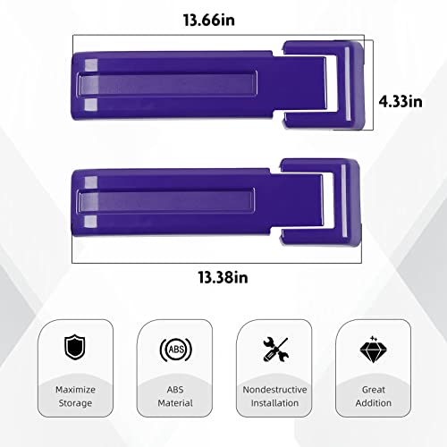 SQQP Tailgate Hinge Cover Fit for 2007-2018 JK JKU, Spare Tire Rear Door Bracket Trim Cover(Purple) - Image 3