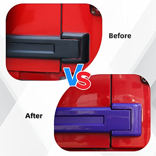 SQQP Tailgate Hinge Cover Fit for 2007-2018 JK JKU, Spare Tire Rear Door Bracket Trim Cover(Purple) - Image 2