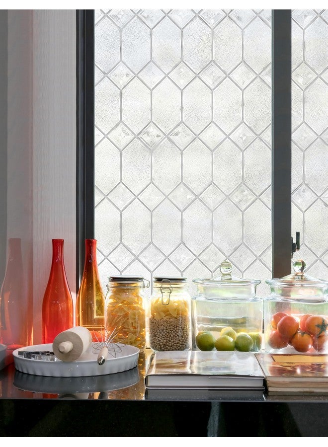 Artscape Old English | Privacy Window Film with Textured Leaded Glass Pattern | Non-Adhesive & UV Protection | Easy to Apply & Removable | 36 x 72 Inches | Made in USA - Image 2