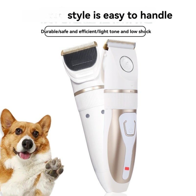 Pet Clipper: White, Wireless With Large Capacity Battery, Round Blunt Polished Blade Edges - Low-noise Motor, Pet Grooming Tool For Sensitive Dogs, Cats And Various Pet Breeds - Image 5