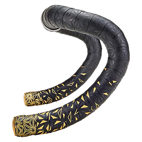 Supacaz Bar Tape - Super Sticky Kush - Star Fade - Gold + Gold Star Plugz - Cycling Handlebar Tape - Image 5