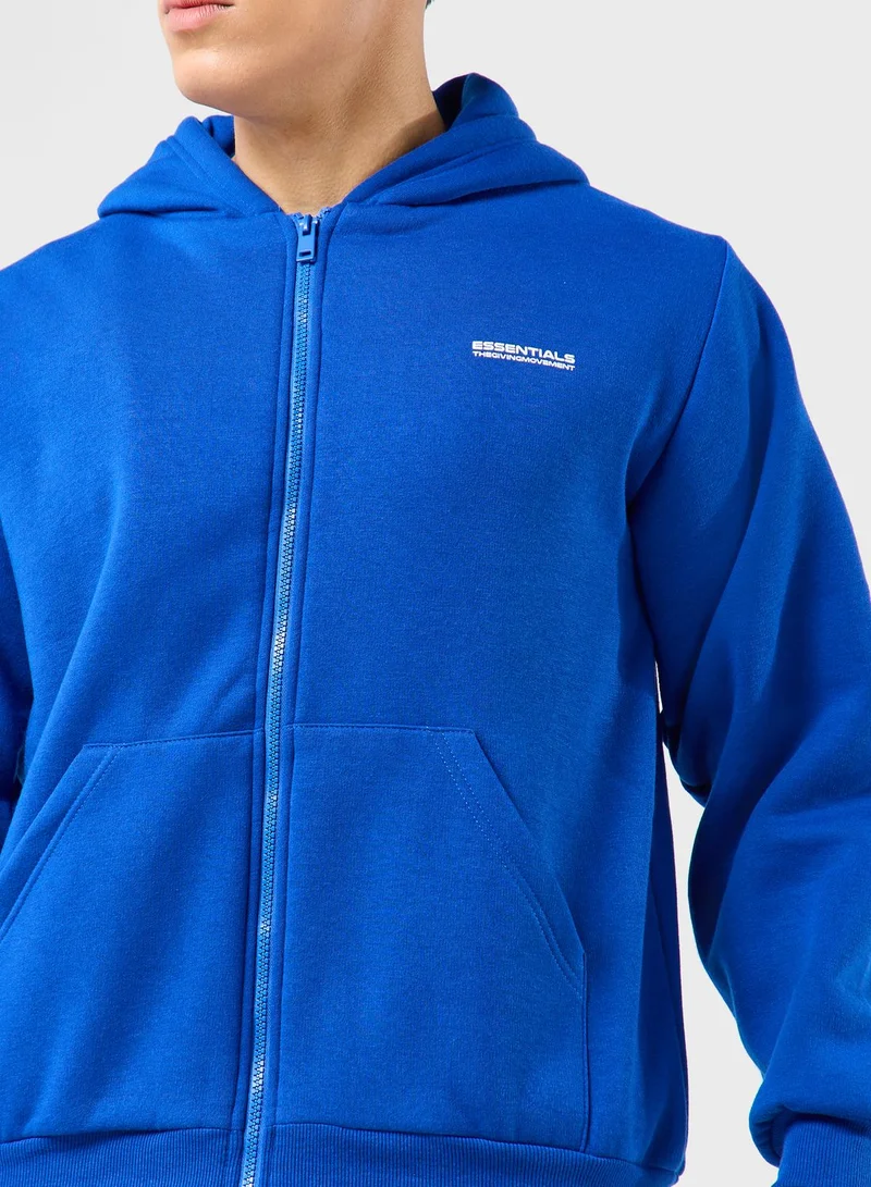 The Giving Movement Regular Zip Hoodie
