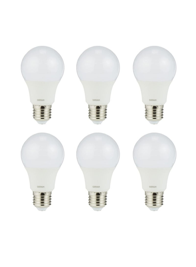 Osram Led Value Classic P Frosted 4.9W, Screw Base E27 - Daylight / 6500K Pack of 6 - Image 1