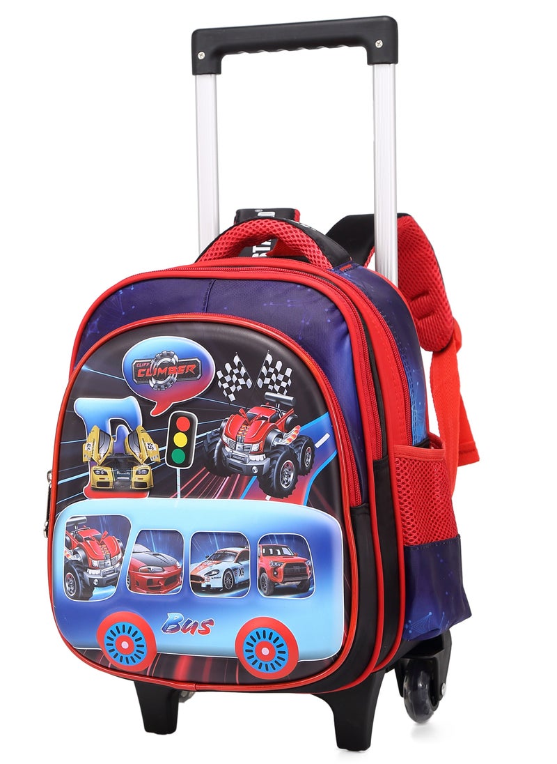 Stargold Baby Backpack 3Pcs For Baby Boys 1 lunch 1 Pencil Box And 1 Bag With Adjustable Strap For School 2 Wheels 12 Inch  - Image 2