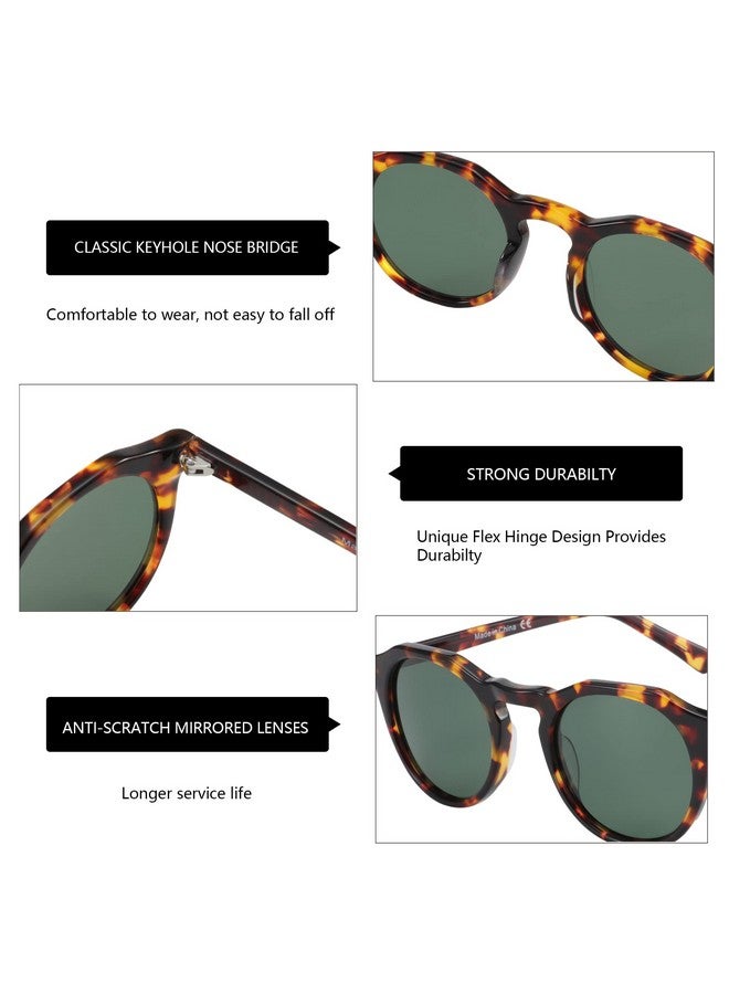 ZENOTTIC Vintage Round Polarized Sunglasses For Men Women Uv400 Protection Retro Sun Glasses - Image 5