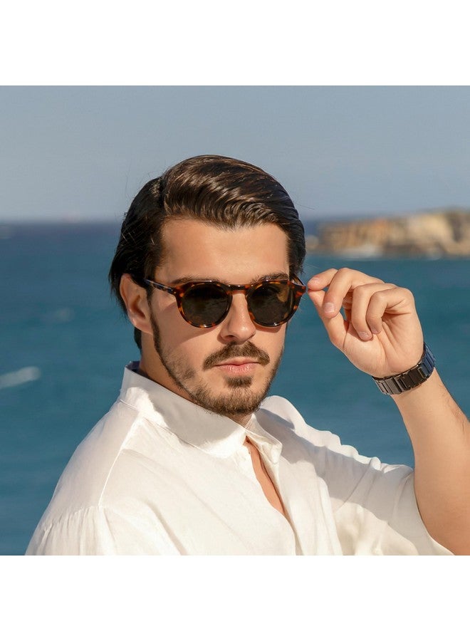 ZENOTTIC Vintage Round Polarized Sunglasses For Men Women Uv400 Protection Retro Sun Glasses - Image 2