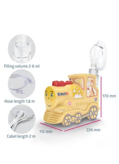 B.Well Portable PRO-115 Toy Train Nebulizer with Adult & Child Mask