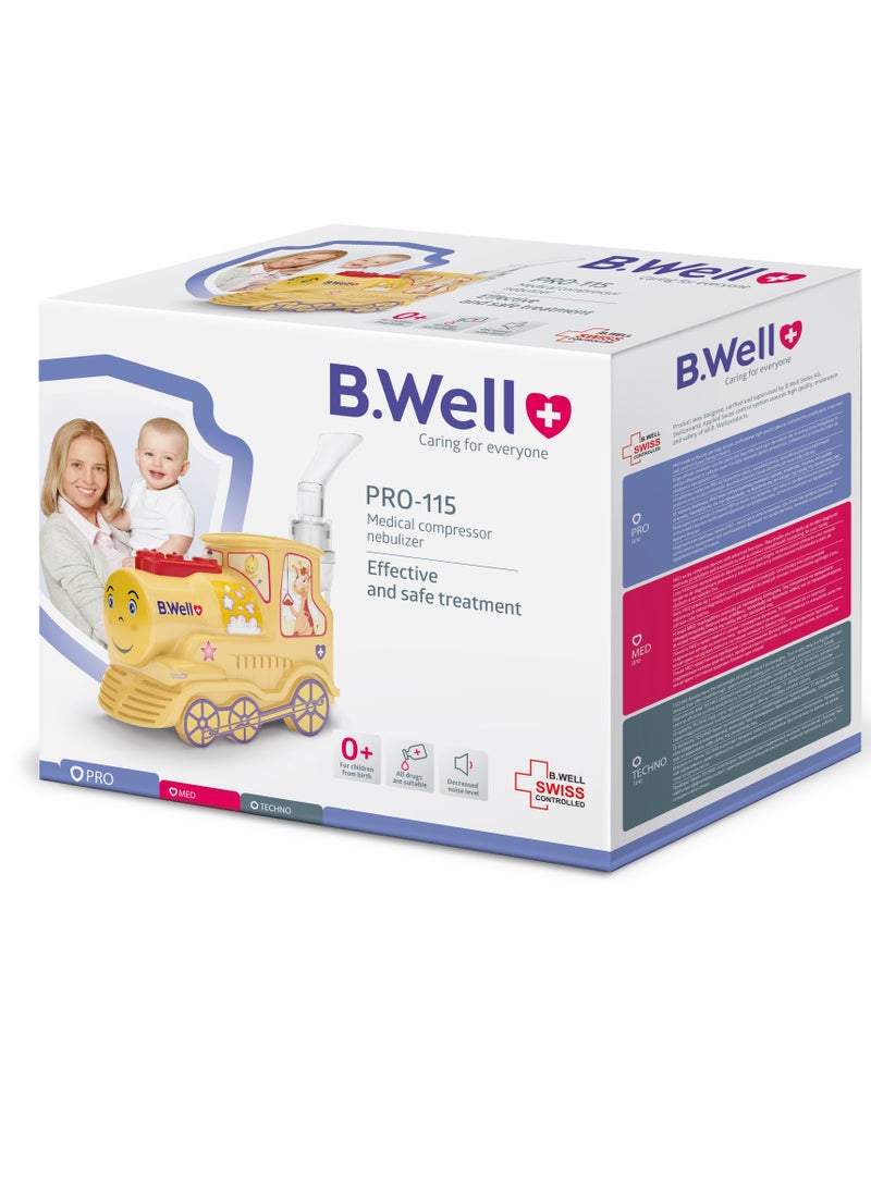 B.Well - B.Well Portable PRO-115 Toy Train Nebulizer with Adult & Child Mask - Image 1
