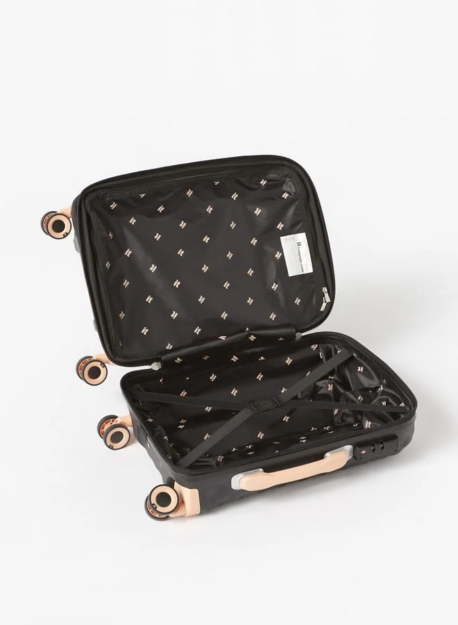 it Textured Hardcase Luggage Trolley Bag with Retractable Handle
