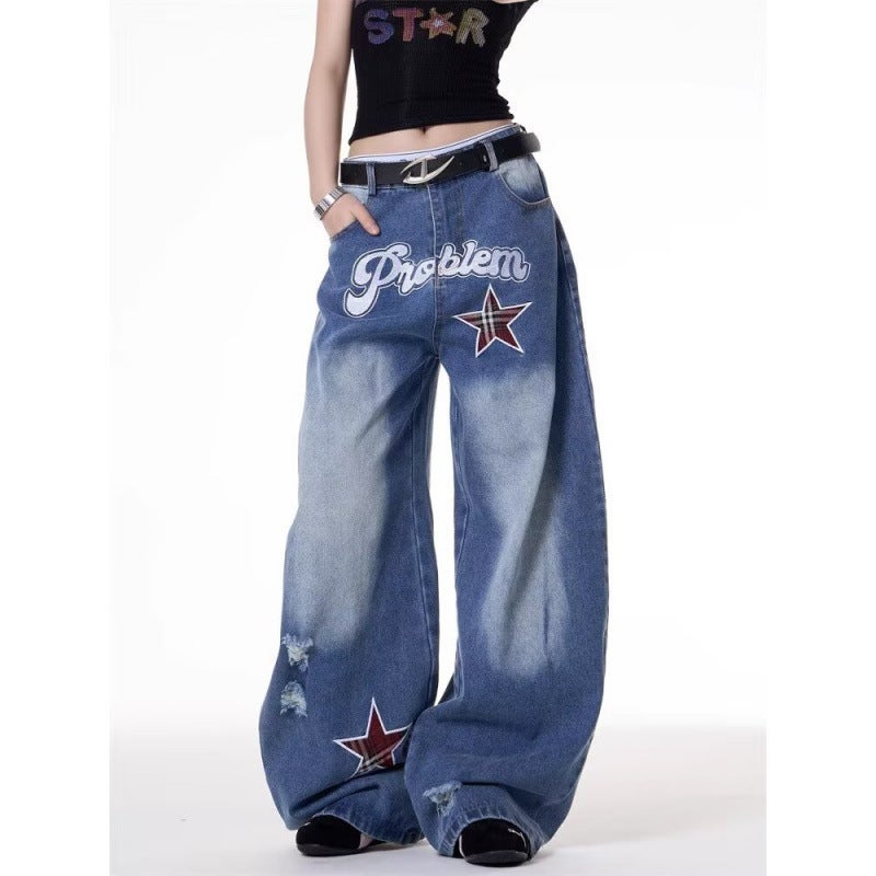 Unisex Classic Denim Jeans Loose Fit Daily Outdoor Wear - Image 5