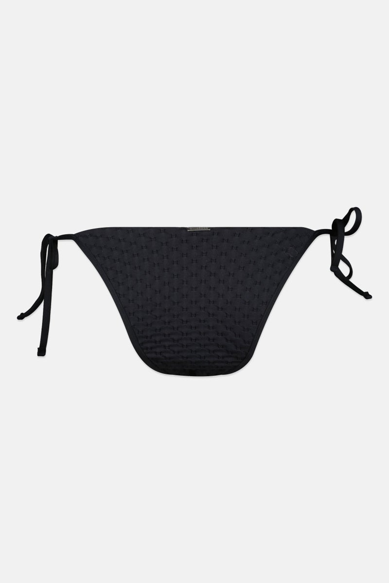 Billabong بيكيني سفلي مزخرف بإغلاق رباط للنساء، أسود - Image 2