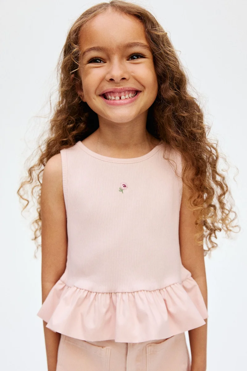 H&M Bubble-hem vest top