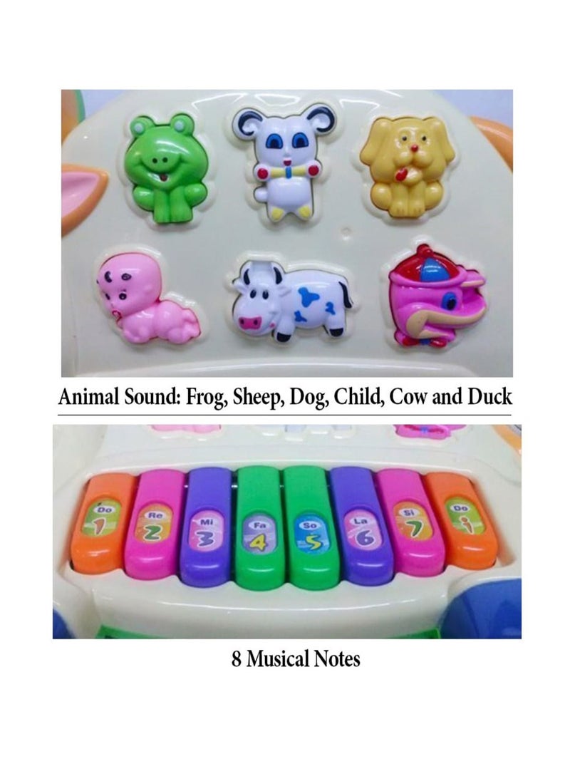 We Happy Cow Piano With 3 Modes Animal Sounds Flashing Lights & Wonderful Music Educational Toy  - Image 4