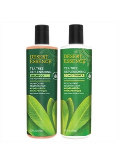 Tea Tree Replenishing Shampoo and Conditioner Bundle - 12.7 Fl Ounce - Therapeutic - Peppermint & Yucca - All Skin Types - Tea Tree Oil - Restore & Nurture Hair - pzsku/ZBE799087D94831273CFFZ/45/_/1681625441/a2842f9b-950f-40f9-9665-f25b21d5819a