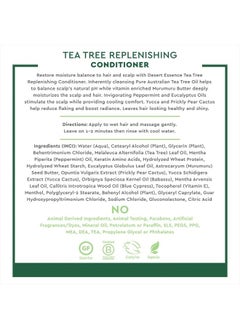 Tea Tree Replenishing Shampoo and Conditioner Bundle - 12.7 Fl Ounce - Therapeutic - Peppermint & Yucca - All Skin Types - Tea Tree Oil - Restore & Nurture Hair - pzsku/ZBE799087D94831273CFFZ/45/_/1681625441/e5ad4808-f101-4331-b5f9-7d4ee9b45ce6