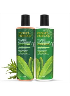 Tea Tree Replenishing Shampoo and Conditioner Bundle - 12.7 Fl Ounce - Therapeutic - Peppermint & Yucca - All Skin Types - Tea Tree Oil - Restore & Nurture Hair - pzsku/ZBE799087D94831273CFFZ/45/_/1681625442/0f990a95-4edf-4b6a-99fc-11c92eaa6612