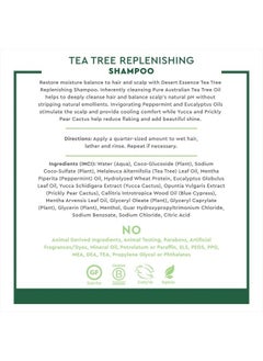 Tea Tree Replenishing Shampoo and Conditioner Bundle - 12.7 Fl Ounce - Therapeutic - Peppermint & Yucca - All Skin Types - Tea Tree Oil - Restore & Nurture Hair - pzsku/ZBE799087D94831273CFFZ/45/_/1681625442/f84b5484-b574-4d59-93a0-dfb7f59bc409