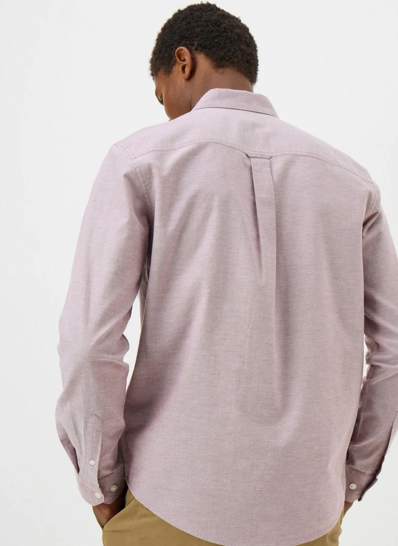 Matalan Pink Oxford Chambray Shirt