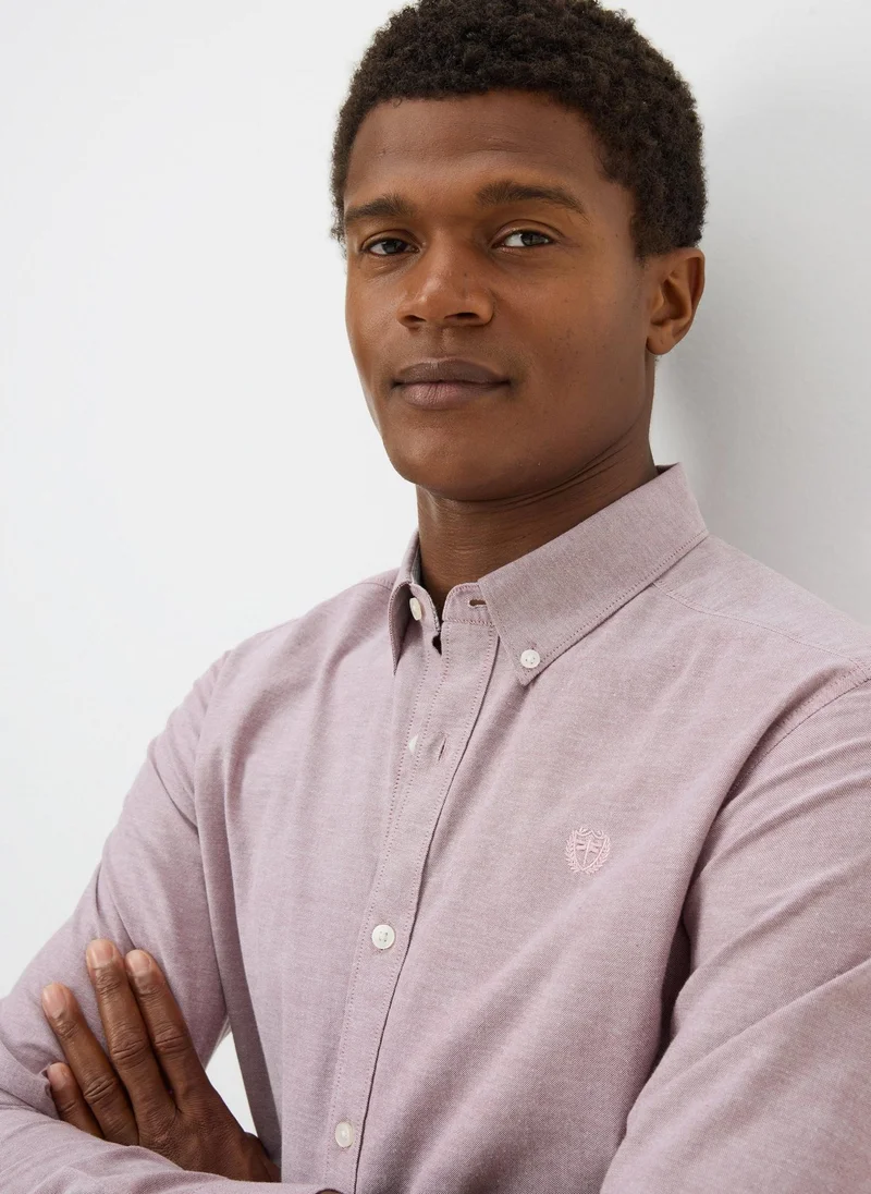 Matalan Pink Oxford Chambray Shirt