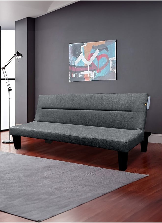 إن - هاوس أسيل | أريكه سرير 2 في 1 من المخمل 28x182x108 cm- رمادي  - Image 1