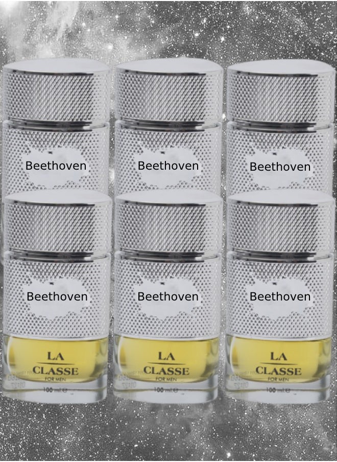 بيتهوفن 6 قطع عطر لا كلاس للرجال 100 مل  - Image 1